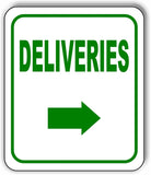 DELIVERIES DIRECTIONAL BLACK Arrow Variations Metal Aluminum composite sign