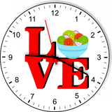 I Love Salad Love Park Funny Kitchen Living room Wall Clock
