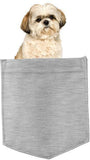 Shih Tzu Dog in pocket Fridge Car Magnet Bumper Sticker App size 4"x7"