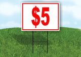 5 DOLLAR SALE Yard Sign Road with Stand LAWN SIGN