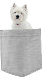 West Highland Terrier in pocket Fridge Car Magnet Bumper Sticker App size 4"x7"