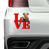 Airedale Terrier Love Park Cute Dog Fridge Refrigerator Car Magnet