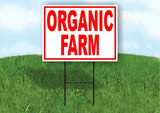 ORGANIC FARM Yard Sign Road with Stand LAWN POSTER
