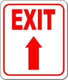 EXIT DIRECTIONAL RED 8 Arrow Variations Metal Aluminum composite sign