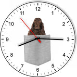 Field Spaniel In Your Pocket Puppy Dog kitchen living room Wall Clock