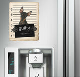 Manchester Terrier Mugshot Bad Dog Fridge refrigerator Car Magnet