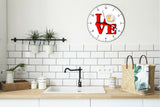 I Love Eggs Love Park Funny Kitchen Living room Wall Clock