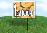 CANTALOUPE STRAIGHT ARROW RED Yard Sign with Stand LAWN SIGN