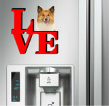 Icelandic Sheepdog Dog Love Park Dog Fridge Refrigerator Car Magnet