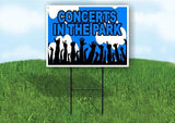 CONCERTS IN THE PARK Yard Sign with Stand LAWN SIGN