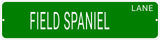 FIELD SPANIEL LANE 24"x6 ALUM COMPOSITE SIGN