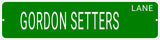 GORDON SETTERS LANE 24"x6 ALUM COMPOSITE SIGN