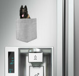 Belgian Tervuren Dog in pocket Fridge Car Magnet Bumper Sticker App size 4"x7"