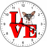 Chihuahua Park Cute Puppy Dog kitchen living room Wall Clock