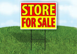 STORE FOR SALE RED YELLOW Plastic Yard Sign ROAD SIGN with Stand