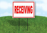 RECEIVING WITH BORDER Yard Sign with Stand LAWN SIGN