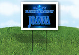 JOANNA RETIREMENT BLUE 18 in x 24 in Yard Sign Road Sign with Stand