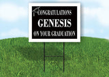 GENESIS CONGRATULATIONS GRADUATION 18 in x 24 in Yard Sign Road Sign with Stand