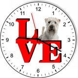 Soft Coated Wheaten Terrier Cute Puppy Dog kitchen living room Wall Clock