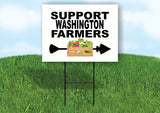 WASHINGTON SUPPORT FARMERS RIGHT ARROW Yard Sign w Stand LAWN  SIGN Single