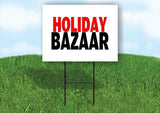 HOLIDAY BAZAAR Yard Sign with Stand LAWN SIGN