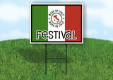 Made in Italy Festival Yard Sign with Stand LAWN SIGN