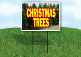 CHRISTMAS TREES Plastic Yard Sign ROAD SIGN with Stand