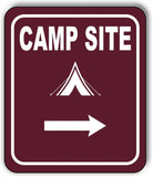 CAMP SITE DIRECTIONAL ARROW TRAIL 8 Variations Metal Aluminum composite sign