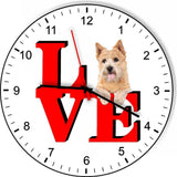 Norwich Terrier Cute Puppy Dog kitchen living room Wall Clock