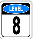 LEVEL 8 PARKING GARAGE Metal Aluminum composite sign