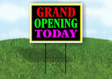 GRAND OPENING TODAY NEON Yard Sign with Stand LAWN SIGN