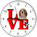 Beagle Love Park Cute Puppy Dog kitchen living room Wall Clock