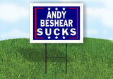 ANDY BESHEAR SUCKS 18 in x24 in Yard Sign Road Sign with Stand