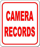 CAMERA RECORDS Aluminum Composite Long Lasting Outdoor Sign
