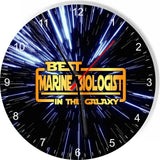 Best Marine Biologist Star Galaxy Wars Space Kitchen Living room Wall Clock