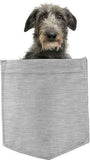 Scottish Deerhound Dog in pocket Fridge Car Magnet Bumper Sticker App size 4"x7"