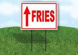 FRIE STRAIGHT ARROW RED Yard Sign with Stand LAWN SIGN