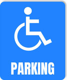 Handicapped Parking Accessible metal outdoor sign PARKING SIGNAGE