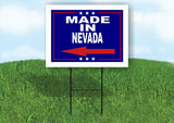 NEVADA MADE IN LEFT ARROW Yard Sign w Stand LAWN SIGN Single