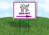 DANCE PARTY PURPLE ARROW RIGHT Yard Sign Road with Stand LAWN SIGN Single sided