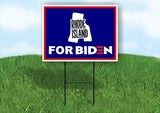 RHODE ISLAND FOR BIDEN Yard Sign with Stand LAWN SIGN