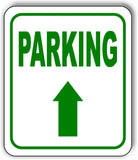 PARKING DIRECTIONAL GREEN 8 Arrow Variations Metal Aluminum composite sign