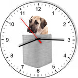 Anatolian Shepard In Your Pocket Cute Puppy Dog kitchen living room Wall Clock
