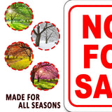 NOT FOR SALE Outdoor Metal sign