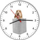 Petit Bassets Griffons Vendeen In Your Pocket Dog kitchen living room Wall Clock