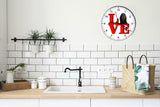Gordon Setter Cute Puppy Dog kitchen living room Wall Clock