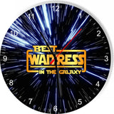 Best Waitress in the Star Galaxy Space Kitchen Living room Wall Clock