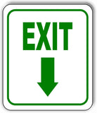 EXIT DIRECTIONAL GREEN 8 Arrow Variations Metal Aluminum composite sign
