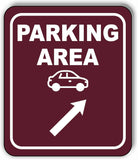 PARKING AREA DIRECTIONAL ARROW TRAIL 8 Variations Metal Aluminum composite sign