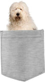 Old English Sheepdog in pocket Fridge Car Magnet Bumper Sticker App size 4"x7"